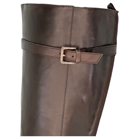Rockport Harper Brown Leather Knee High Wide Calf Womens Boots Size 6.5M - Picture 8 of 16